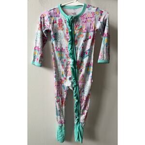 Birdie Bean bamboo ruffle pajamas size 6-12